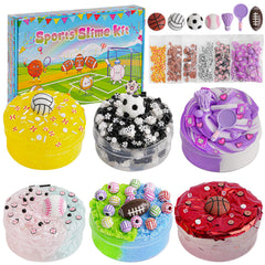 Joytry Sports Slime Kit cloud slime texture for calming tactile play and color swirls