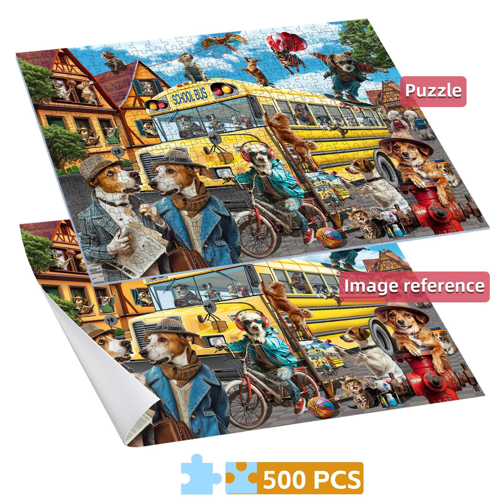 Joyzexy puzzles pieces closeup showing precise cuts for easy fitting