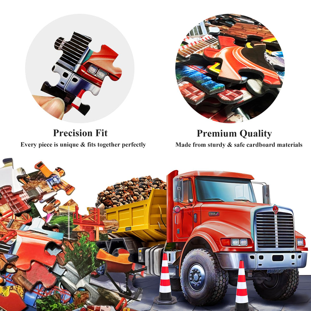 Joyzexy recycled-cardboard-pieces ensure durable, safe puzzling for kids.