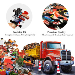 Joyzexy recycled-cardboard-pieces ensure durable, safe puzzling for kids.