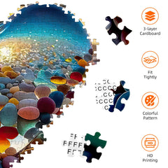 Jozutoyz finished puzzle on wall serves as decorative art