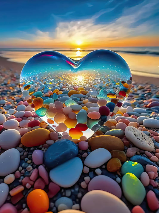 Jozutoyz Love Pebbles Puzzle box cover with vibrant artwork, perfect for gifting