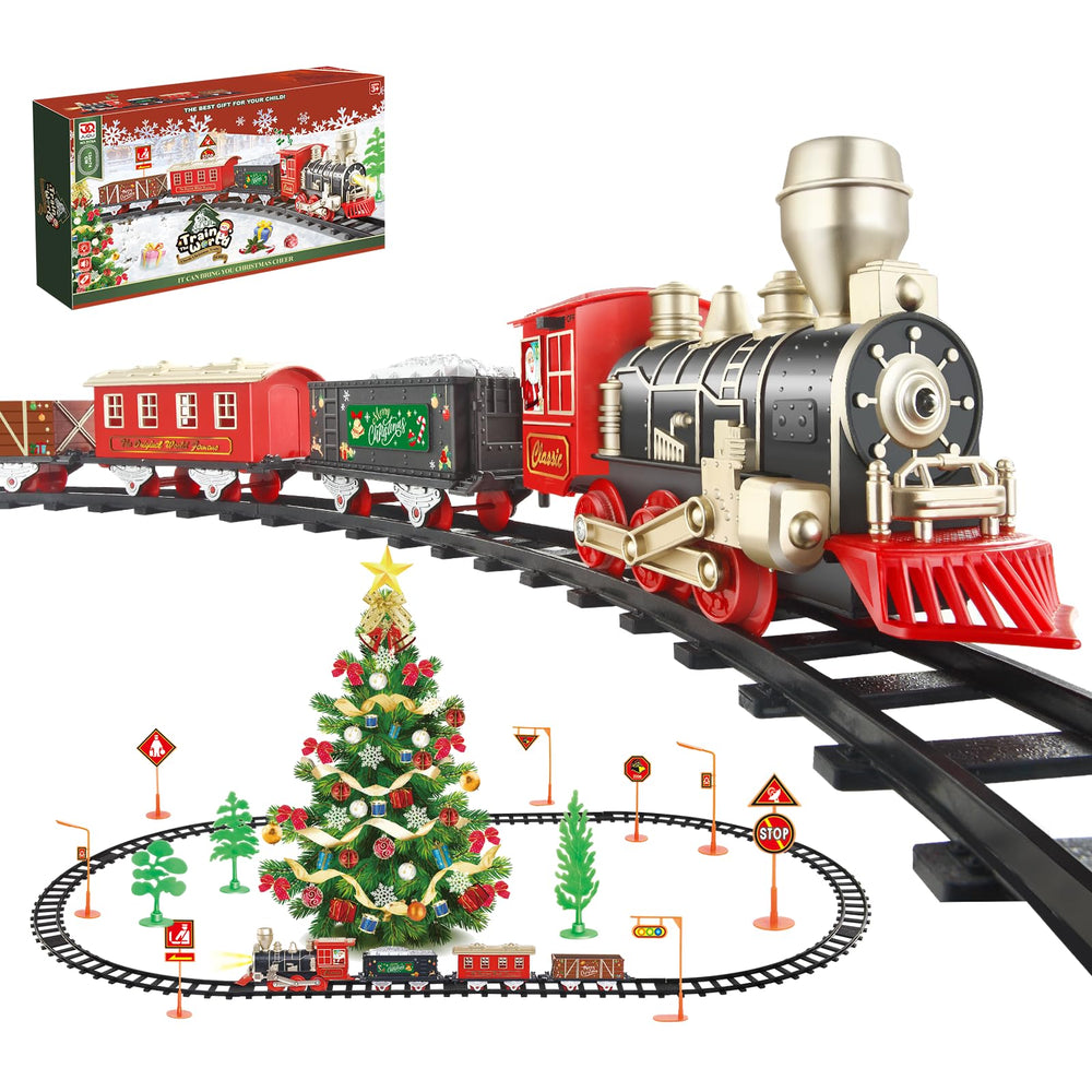 JQ JUQU electric train locomotive with lights for realistic play.