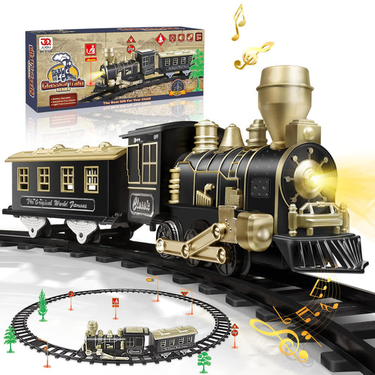 JQ JUQU locomotive with LED headlight for authentic indoor train play