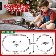 JQ JUQU track pieces forming oval or circular layouts for easy setup
