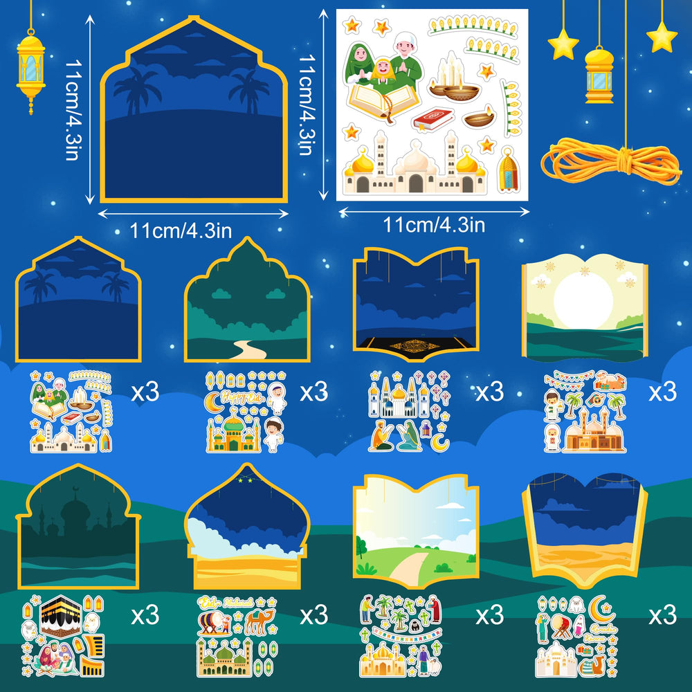 Jremreo mosque scene cards: 24 cards in eight designs for classroom learning