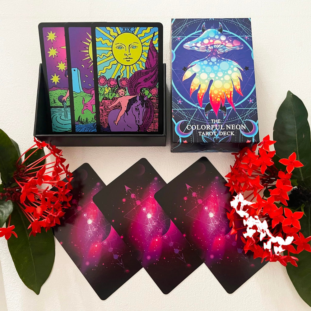Jrskvaro guidebook featuring neon imagery to support beginner meanings
