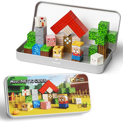 Blocks producing bell-like sounds to enhance sensory engagement during play