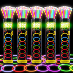 JSronms 500 Ultra Bright Glow Sticks 8-inch pack for vibrant party lighting