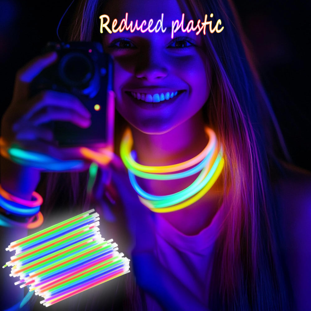 JSronms glow sticks for outdoor night events with high visibility