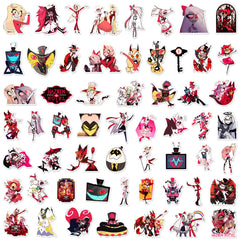 JSYAVG Hazbin Hotel travel case decals for quick customization.