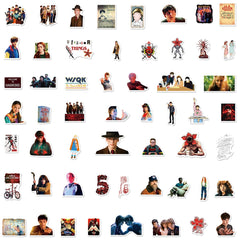 JSYAVG Stranger Season 5 stickers for travel cases, removable adhesive for clean updates.
