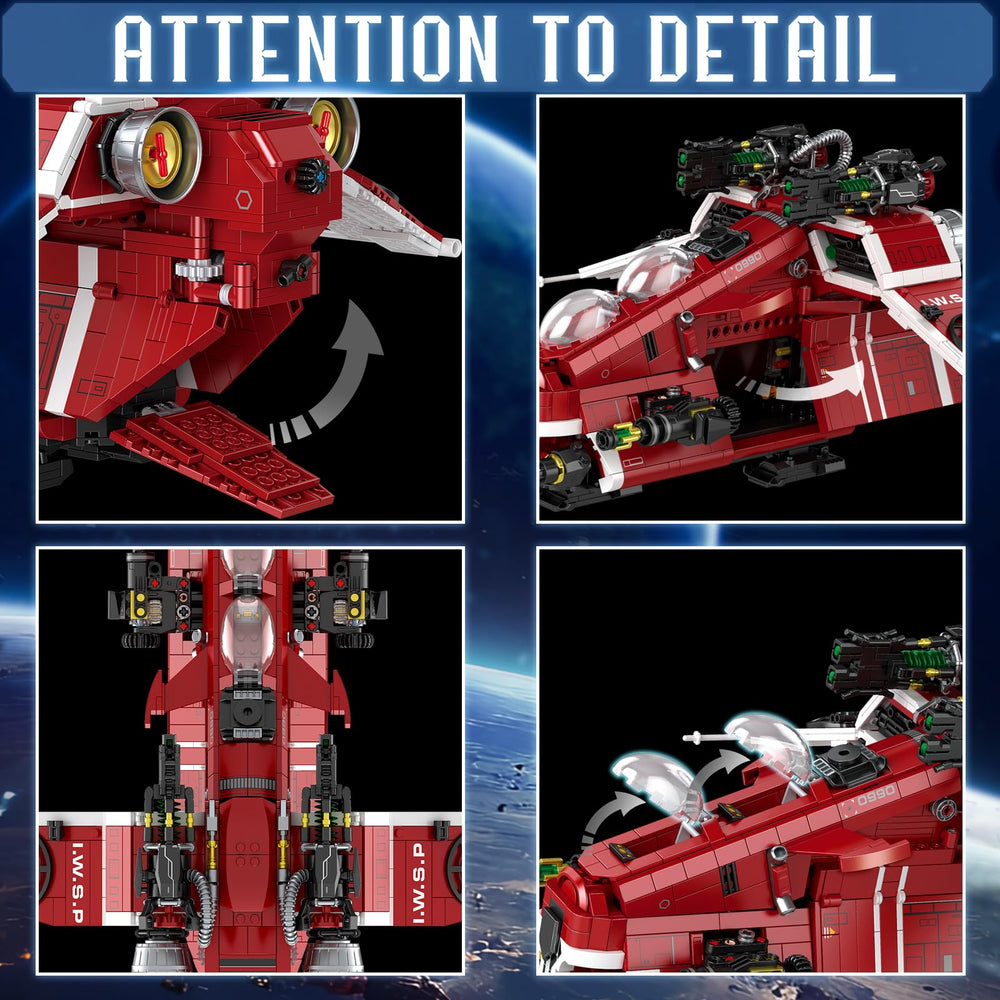 JTBBOY Restore Classic Gunship detailed blocks showcase premium ABS and precision.