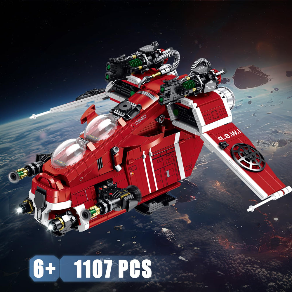 JTBBOY Restore Classic Gunship rear view highlights sturdy construction for long-lasting play.