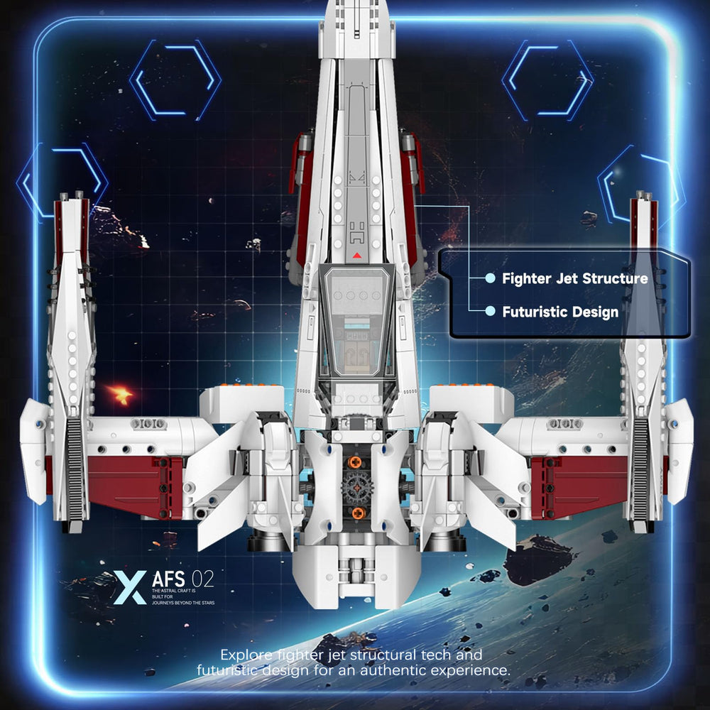 JTBBOY Space War Fighter display piece makes a striking desk centerpiece.