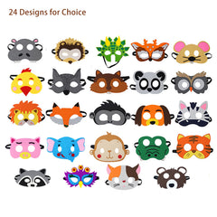 Soft felt raccoon mask in Jtnohx pack, ideal for pretend play