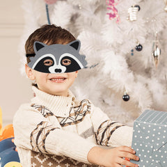 Raccoon face mask adds color to birthday theme ideas with Jtnohx