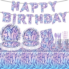 JU XIN purple demon banner decor for easy party setup and photo moments