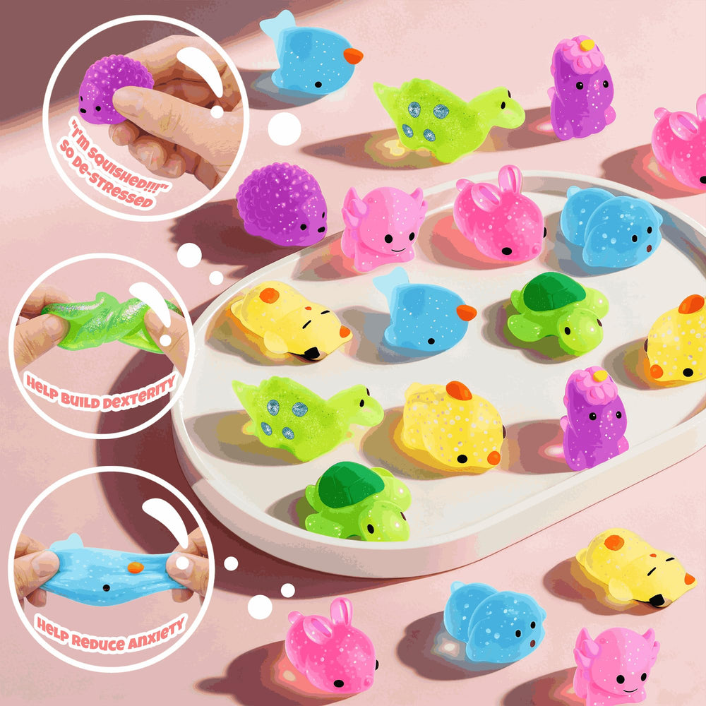 Juchuar unicorn mochi squishy adds colorful valentines for classroom gift exchanges