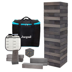 Juegoal 54-piece giant tumble tower blocks for family backyard fun