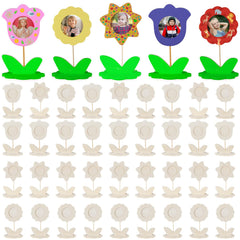 Juexica wood flower frame ready for DIY art projects and personalization