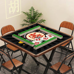 JUFORHQC Mahjong Mat easy-clean surface wipes clean after games.