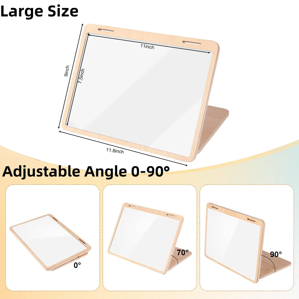 Juhg tummy time mirror includes 20 high-contrast cards with 40 patterns.