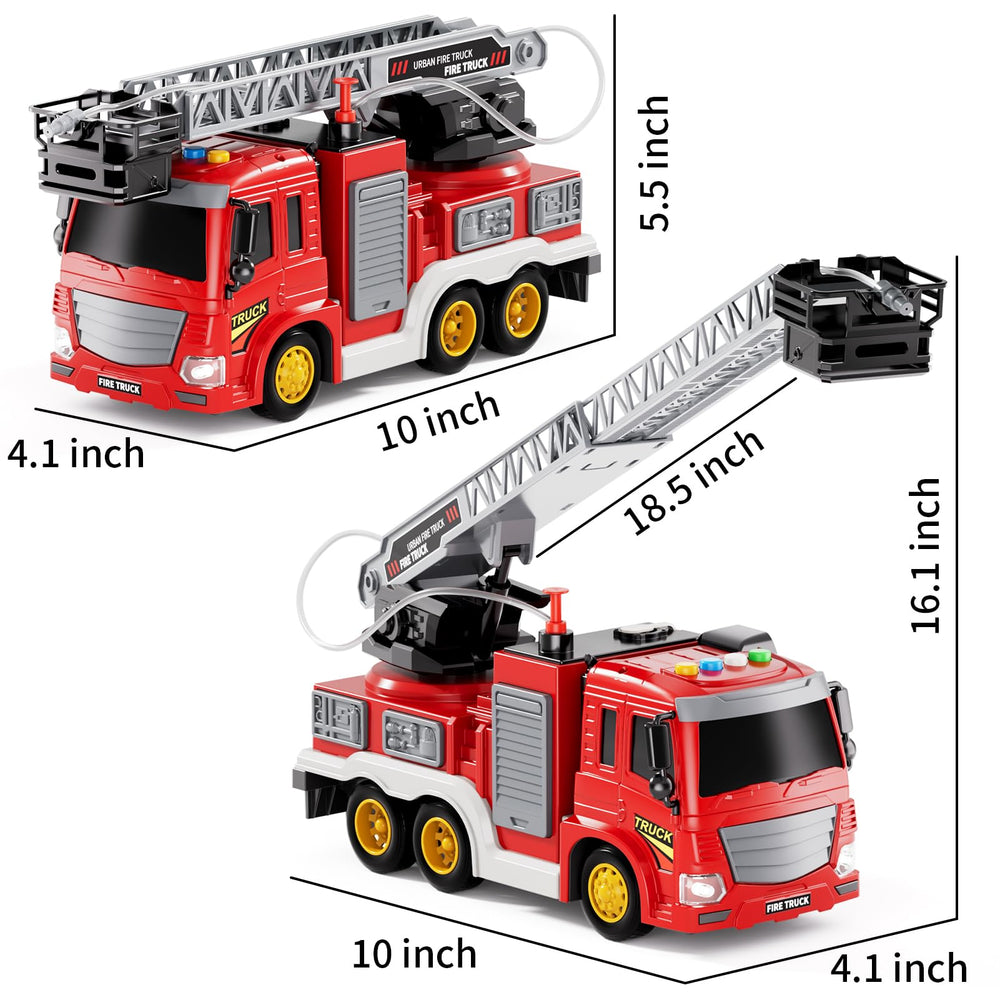 JUKUDAHU fire truck child-friendly design supports safe play indoors and outdoors.
