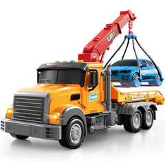 JUKUDAHU Kids Tow Truck front view highlights sturdy play-ready design