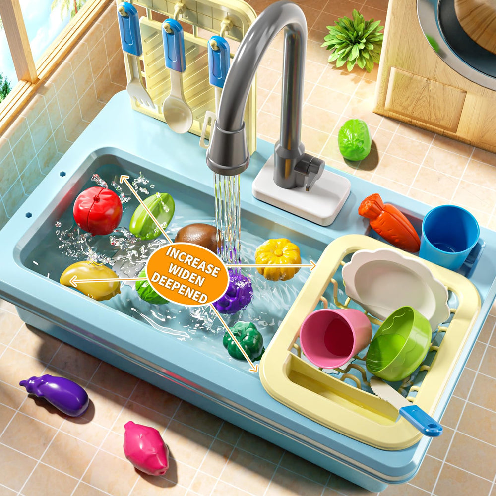 JUKUDAHU play detergent bottle adds authentic washing action.
