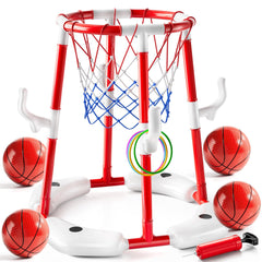 JUKUDAHU pool basketball hoop ready for family pool games and splashy fun