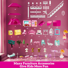 JUKUDAHU villa playset living area and piano for creative moments