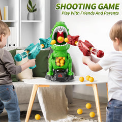 JUKUDAHU Dinosaur shooting toy quick setup for easy playtime.