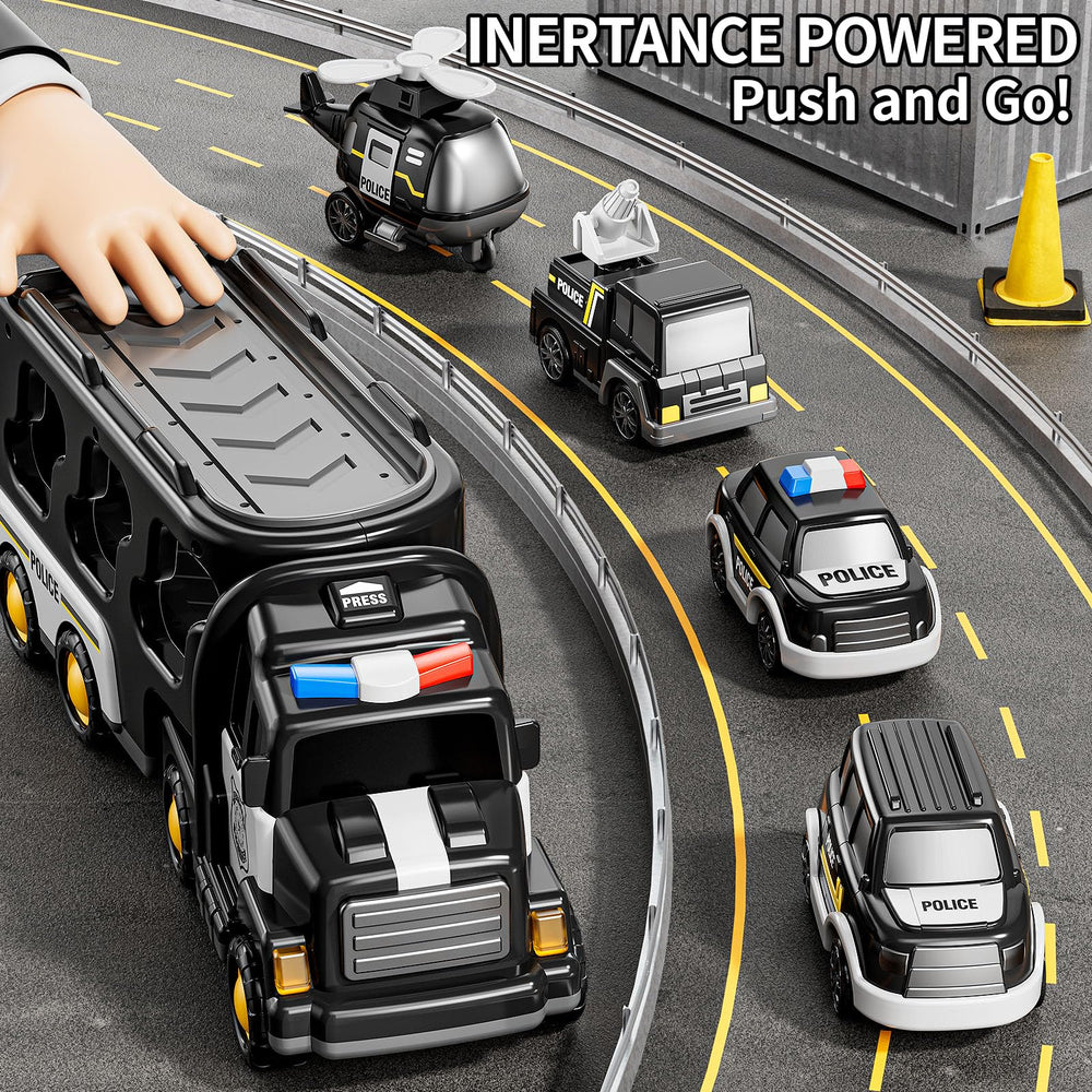 JUKUDAHU Police Car toy supports precise, small-hand play and storytelling