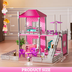 JUKUDAHU Villa Playset dolls set sparks narrative play with characters