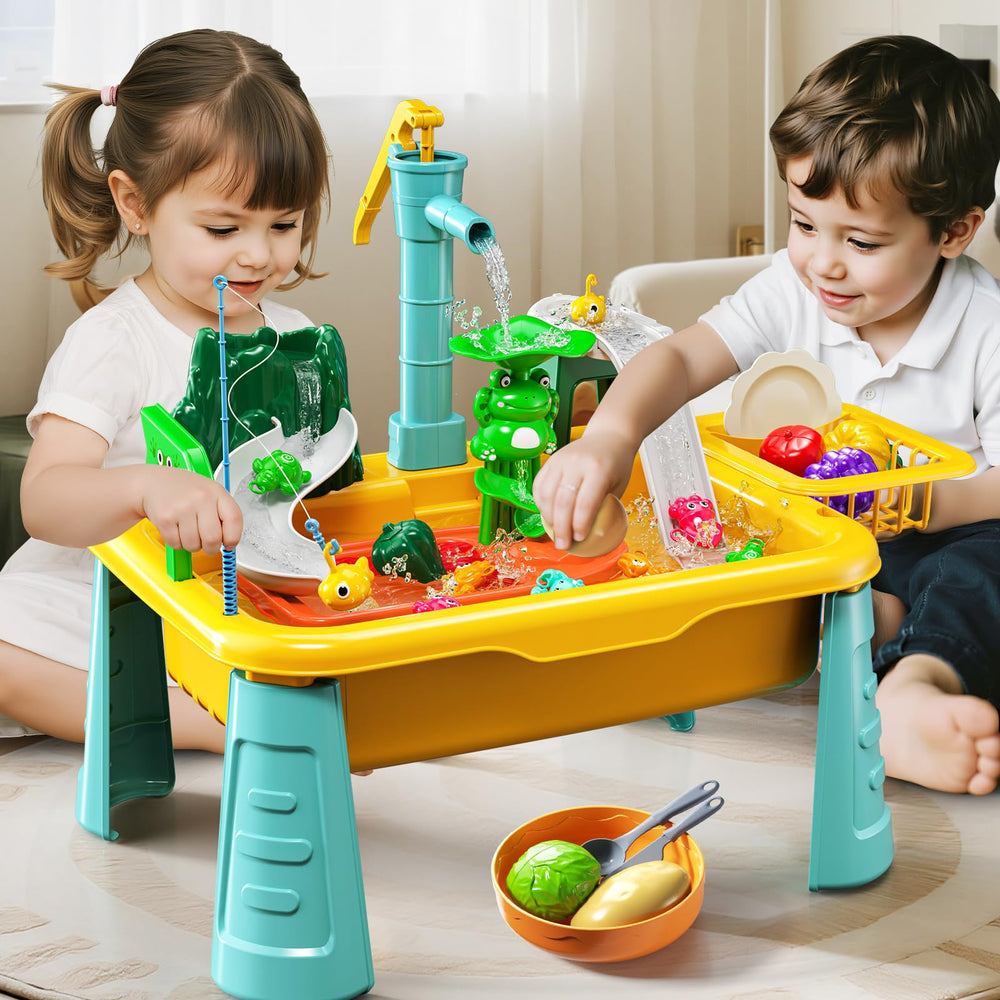 JUKUDAHU water table dishes and food enhance role-play cooking and cleanup
