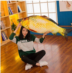 JULAN double-sided fish pattern pillow adds vivid detail to any room decor.