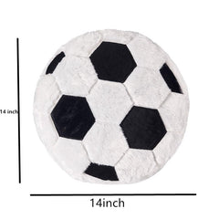 JULAN durable fluffy soccer ball pillow built to withstand everyday hugs
