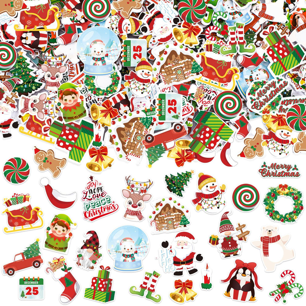 JULBEAR Christmas foam stickers collection with snowmen and gifts for festive crafts