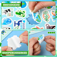 JULBEAR educational earth day patterns highlighting conservation themes.