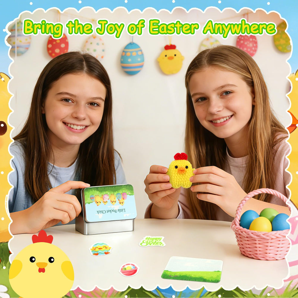 JULEASEL handcrafted chick adds warmth to the miniature scene