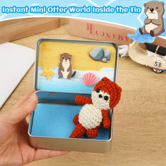 JULEASEL Otter felt starfish piece brightens the mini world for moments of joy.