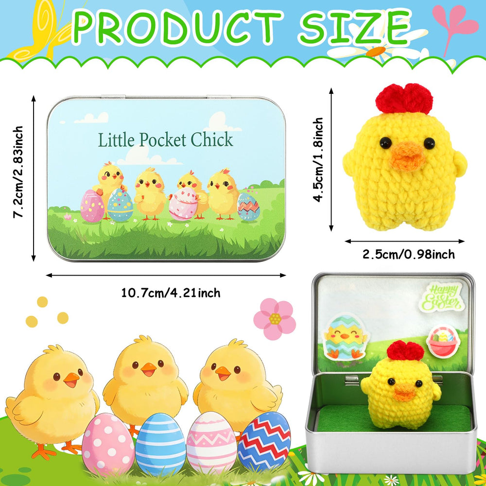 JULEASEL mini Easter scene tin enhances desk decor with cheerful charm