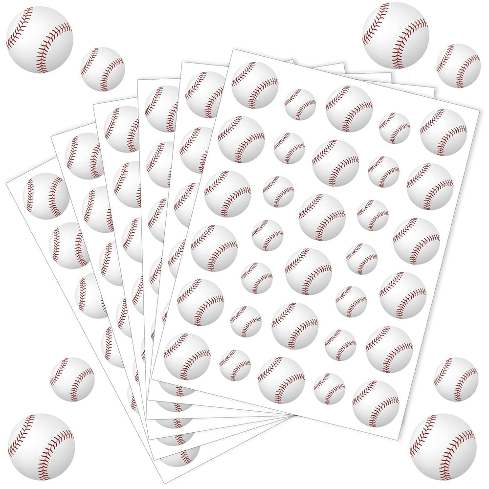 JULMELON baseball stickers in 16 sheets brighten kids' crafts and school projects