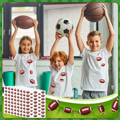 JULMELON football design stickers energize party decor and crafts