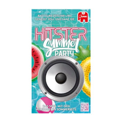 Hitster card set layout shows arranging songs by year.