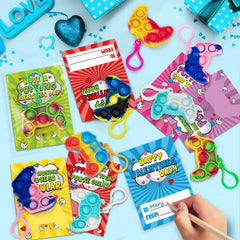 Jumlys classroom exchange set helps kids share cards during Valentine activities.