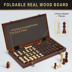 Jumlys folding chess board compact for easy transport
