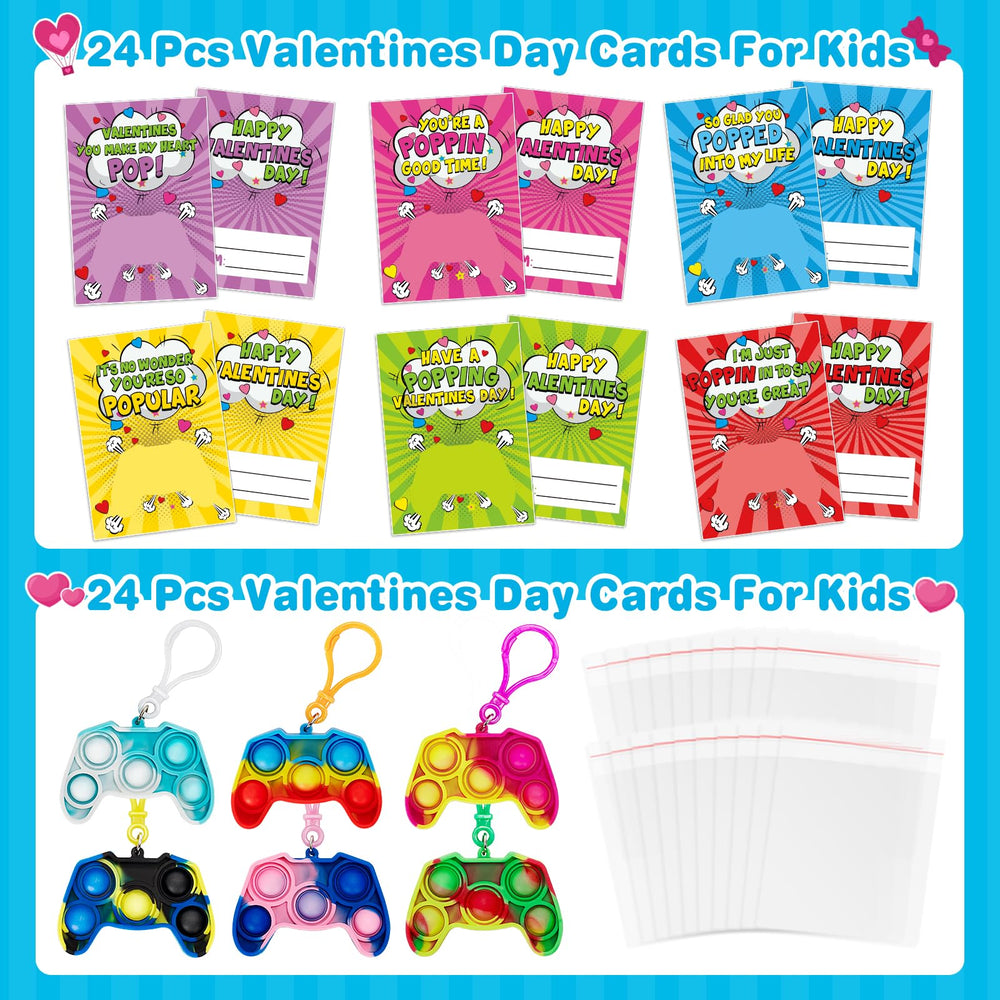 Jumlys pop fidget keychains in six colors offering calming sensory play for kids.