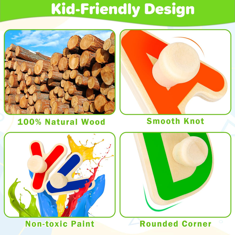 Jumlys safe, durable wooden toy with smooth finish.